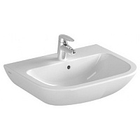 Раковина VITRA S20 55х44 см, с переливом, с 1 отв. под смеситель, цвет белый, 5502B003-0001