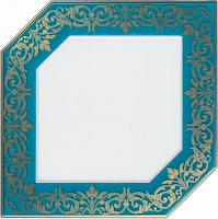 Декор Клемансо бирюзовый, 15x15 6,9 мм, арт. HGD/C250/18000