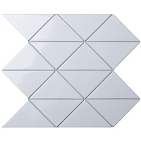 Мозаика Tr White Zip Glossy CZG241B-B, 26,2x26,2 5 мм