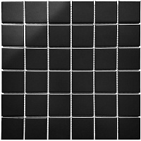 Мозаика Black Matt мат, 30,6x30,6 6 мм