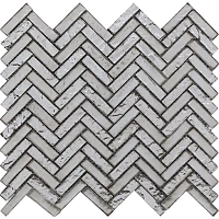 Мозаика Harmony Arrow Silver глянц, 25,8x28,4 8 мм, арт. L241710701