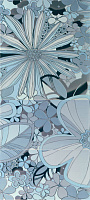 Камила цветы голубой (из 4 шт.) 1608-0102. Панно (40x80)
