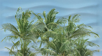 Панно Dec Palm Panno A глянц, 25x45, арт. КПН16PalmA