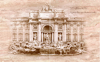 Панно Travertin Fontana di Trevi TR-P-FTR мат, 50x80