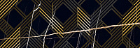 ROYAL NERO ORO. Декор (24,2x70)