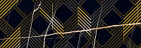 Декор ROYAL NERO ORO, 24,2x70
