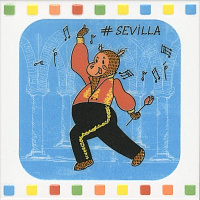 Декор Большое путешествие Seville глянц, 20x20, арт. NT/A266/5009