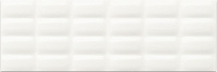 White Glossy Pillow Structure 25x75 (O-WHM-WTU052). Настенная плитка (25x75)