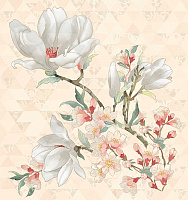 PRIMAVERA MAGNOLIA CREMA. Панно (75,3x70,9)