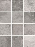 Мозаика Спартель серый из 12 частей мат 9,8x9,8 7 мм арт. KM1010G0011N