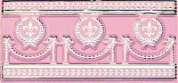 Бордюр Xenia Rosa глянц, 9,2x20, арт. A013901