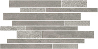 Декор Ламелла серый мозаичный мат, 25x50,2 9,5 мм, арт. SBM010/SG4584