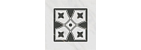 TOC004 Келуш 1 грань черно-белый. Декор (9,8x9,8)