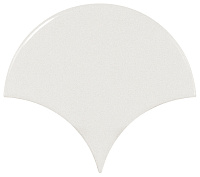 Плитка Scale Wall Fan White глянц, 10,6x12 9 мм