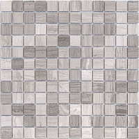 Travertino Silver POL 23x23. Мозаика (29,8x29,8)