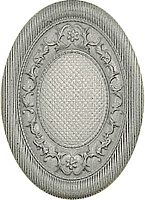 Декор MEDALLON YUTE PLATA-PERLA, 10x14, арт. 78796163