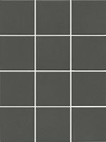 Керамогранит Агуста серый темный натуральный из 12 частей мат, 9,8x9,8 7 мм, арт. 1331