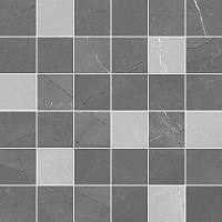 Мозаика Lima серая, 30x30 9,5 мм
