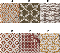 Декор Biarritz Inserto Paradise Ecru S/6, 20x20