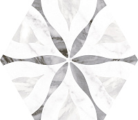 Декор Bardiglio Hexagon Flower мат, 17,5x20 8 мм, арт. 23772