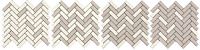 Мозаика TERRACRUDA MOSAICO DEGRADE' CALCE/LUCE мат, 33,2x128,8 6 мм, арт. R060