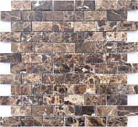 Мозаика Emperador Dark POL 23x48x4 полир, 29,8x29,8 4 мм