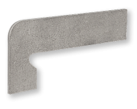 Плинтус VEGA GRIS IZQUERDA Zan. левый мат, 39,5x17,5 9 мм