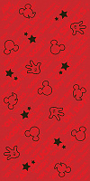 0R07 Disney Hands Friends R3060 Red. Настенная плитка (30x60)