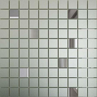 Мозаика зеркальная Серебро матовое + Графит См90Г10 (30x30)