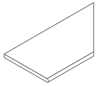 Доп Элемент Авангард блэк Бортик Закруглённый Правый структур 30x120 20 мм арт. 620090001166