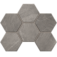 Мозаика Grey Mosaic GB02 Hexagon мат 25x28,5 арт. 39871