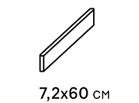 Плинтус Fiamma Bronze Battiscopa мат 7,2x60 арт. 610130005325