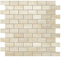 600110000203 S.O. Ivory Chiffon Brick Mosaic. мозаика (30,5x30,5)