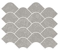 Мозаика Касабланка наборный серый обрезной мат 30x25 9 мм арт. KMD2HID002BR
