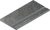Доп Элемент Магма Графит Борт С Выемкой Закр структур 30x60 20 мм арт. 620090001348