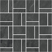 Декор Про Слейт антрацит мозаичный мат, 30x30 11 мм, арт. T021/DD2039