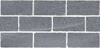 Бордюр Роверелла серый мозаичный мат, 14,7x34,5 9 мм, арт. BR023T