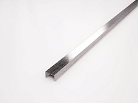 Профиль из нержавеющей стали Inox Pencil Esmerilado-K матовый. Угол (15x8)