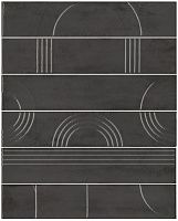 Плитка Мажорель чёрный из 6 частей глянц 36x28,5 10 мм арт. KMP3STA009RN6X