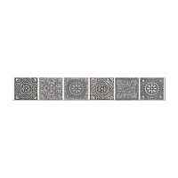 Бордюр GRAZIA GREY NEFERTITI рельеф 6,2x40,5 8 мм арт. 585581001