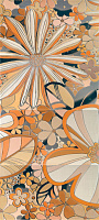 Камила цветы оранжевый 1608-0103. Панно (40x80)