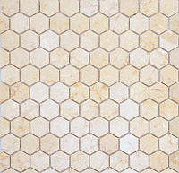 Botticino MAT hex 18x30x6. Мозаика (28,5x30,5)