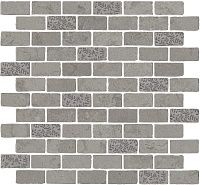 Декор Про Лаймстоун Антика 2 мозаичный серый матовый мат, 30x32 9 мм, арт. MBD010