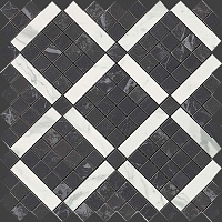 Мозаика Marvel Noir Mix Diagonal Mosaic глянц, 30,5x30,5 0-0 мм, арт. 9MVH