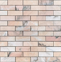 Мозаика Rosa Salmone POL 23x73x7 полир, 29,8x29,8 7 мм