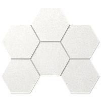LA00 Hexagon непол 10 мм. Мозаика (25x28,5)