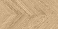 Керамогранит Wood Latina Miele Chevron бежевый карвинг мат 60x120 8,2 мм
