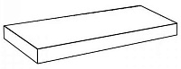 620070002191 Метрополис Графит Дарк. Угловая ступень левая (33x120)