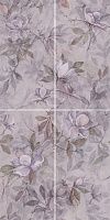 Панно Магнолия 3 матовый из 4 частей мат, 60x120 9 мм, арт. VT/C413/4x/11037R