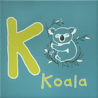Декор Зоопарк "K" матовый мат, 20x20 6,9 мм, арт. OS/A237/5281